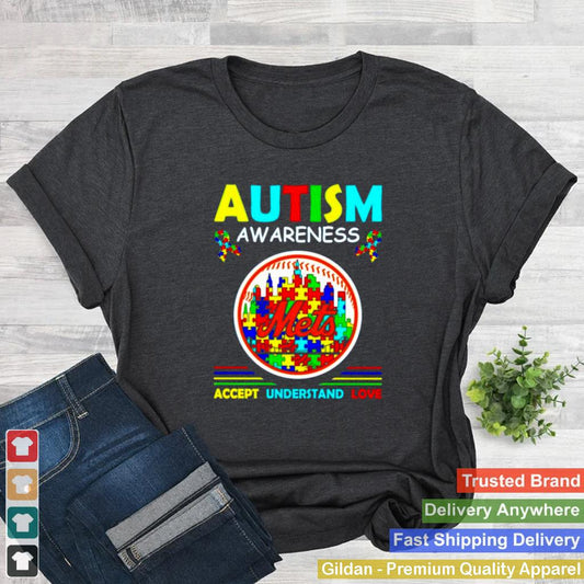 Autism awareness New York Mets accept understand love shirt