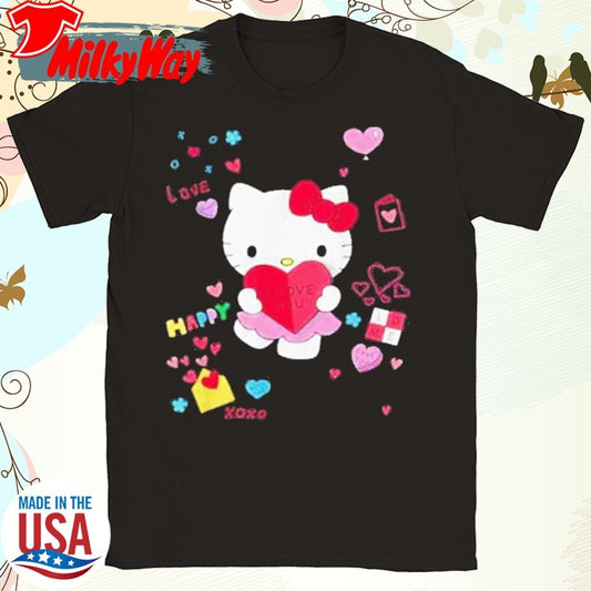 Official Hello Kitty Love Notes Valentine 2025 Shirt