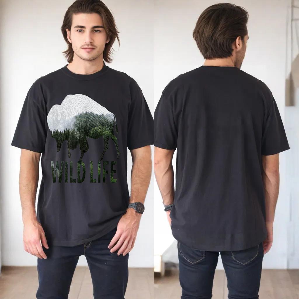 WILD LIFE buffalo roam novelty for men-women-kids T-Shirt