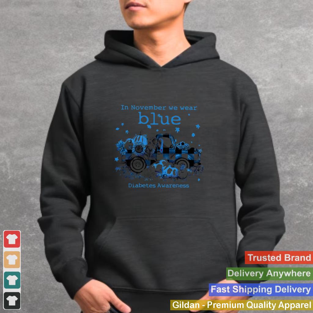 In November We Wear Blue Diabetes Awareness shirt