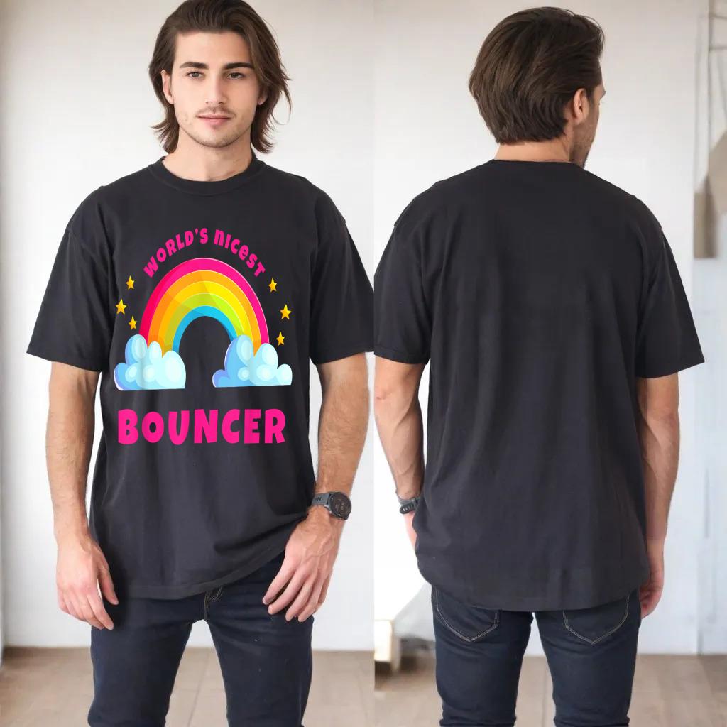 World's Nicest Bouncer Shirts  Sarcastic Retro Bouncer