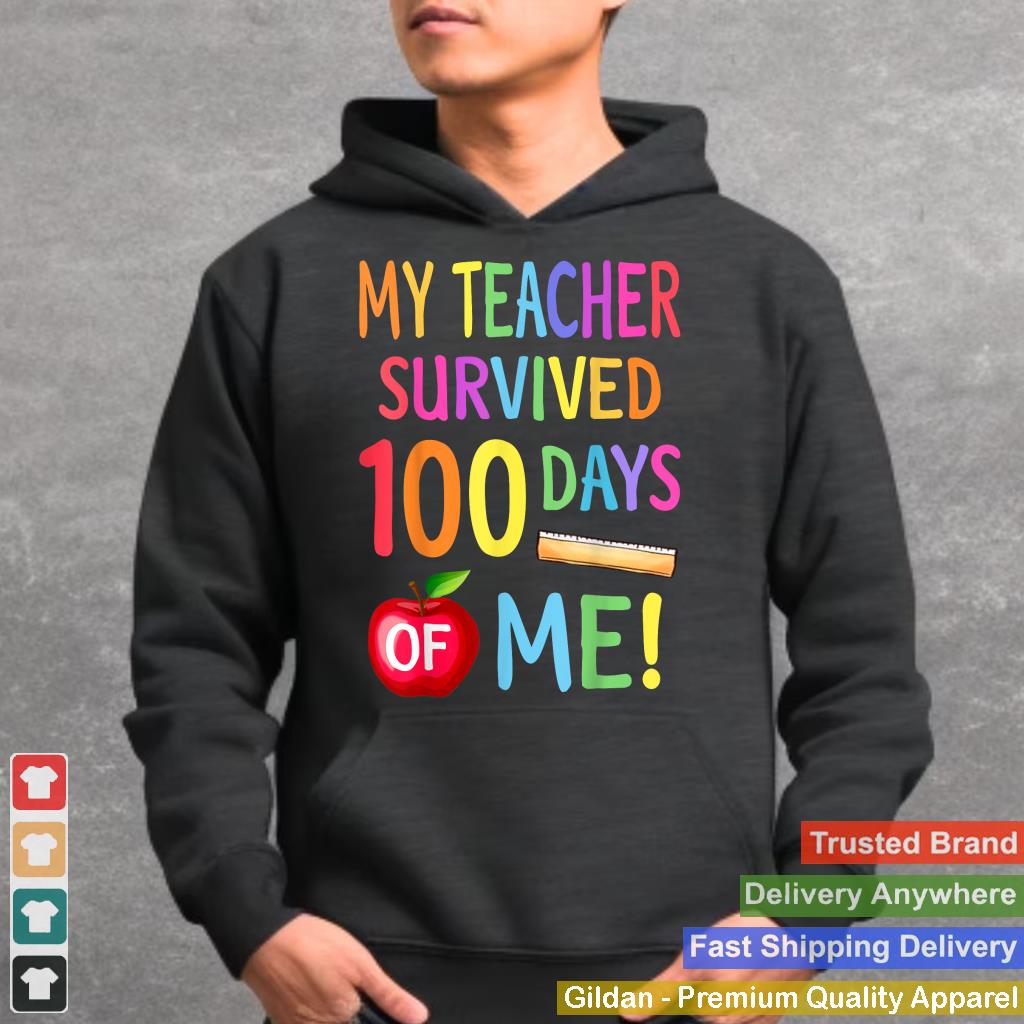 Funny School Boys Girls Kids Gift 100 Days Of School_2