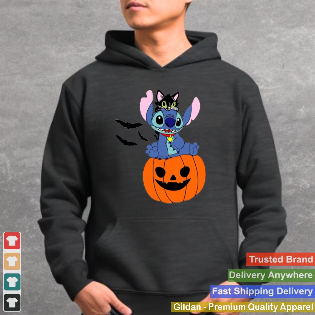 Animated-Halloween-Character-Disney-Trick-Or-Treat-Horror-Stitch-Halloween-shirt