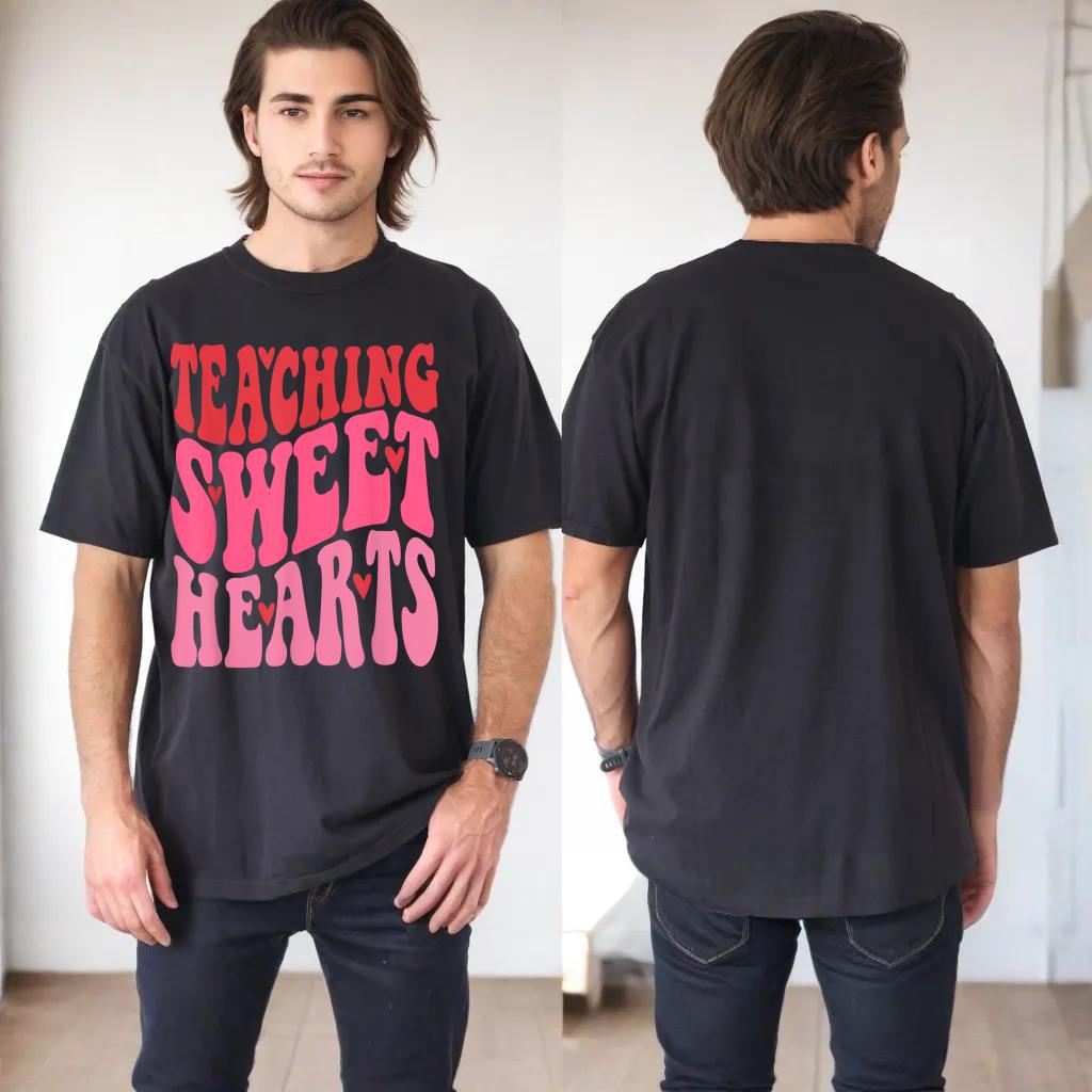 Valentine's Day Shirt For Teachers Teaching Sweet Hearts