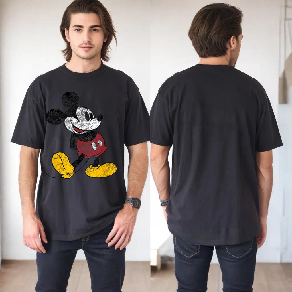 Disney Mickey Mouse Classic Standing Pose Distressed