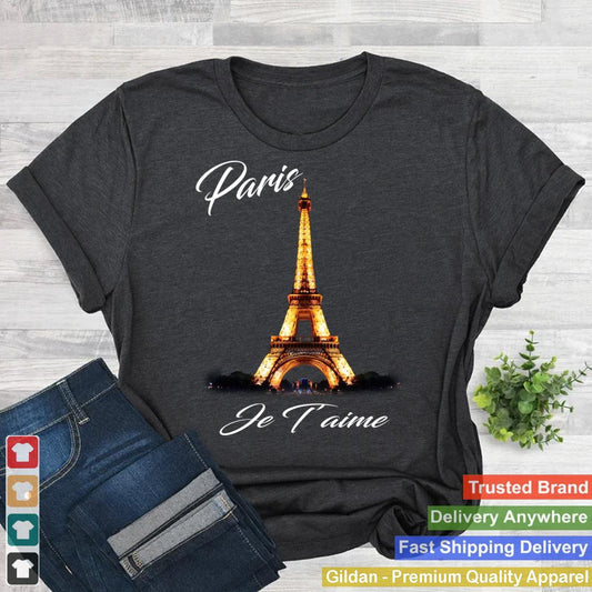 Eiffel Tower Paris Shirt Vintage I Love Paris France Women