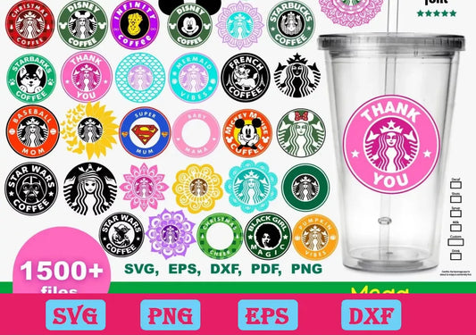 1500+ Starbucks Svg Bundle