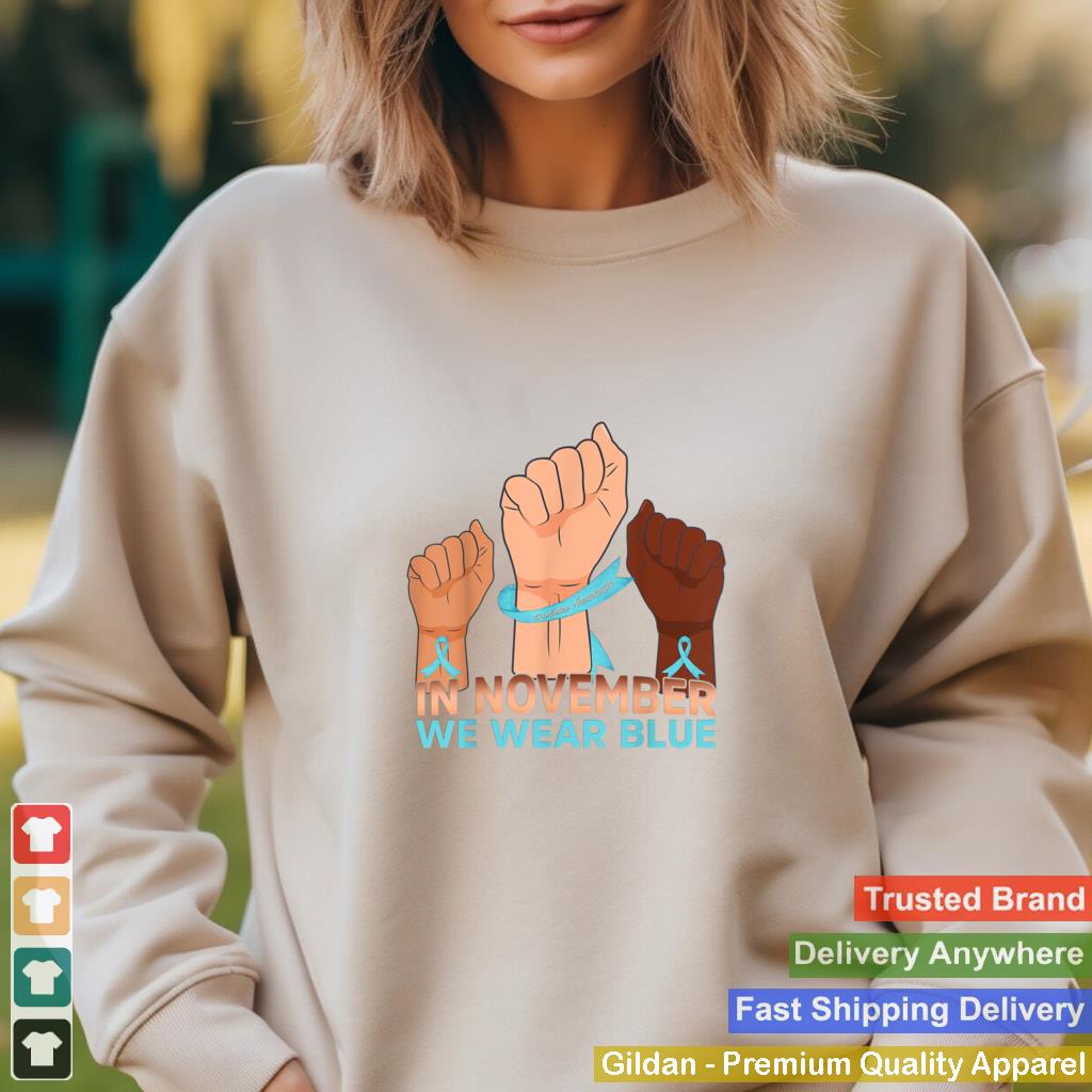 In November We Wear Strong Hands Diabetes Awareness T Shirt 1