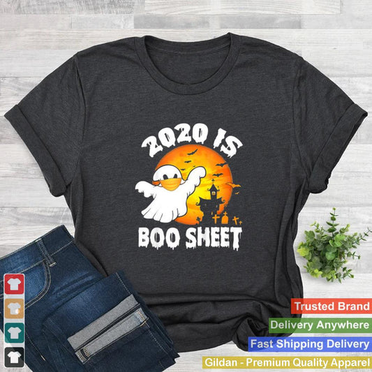 2020 Is Boo Sheet Halloween Costume Ghost Wear Mask Vintage shirt