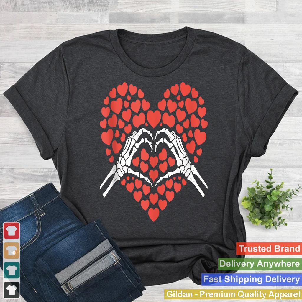 Skeleton Hand Heart Valentines Day Funny Bones Love Tank Top