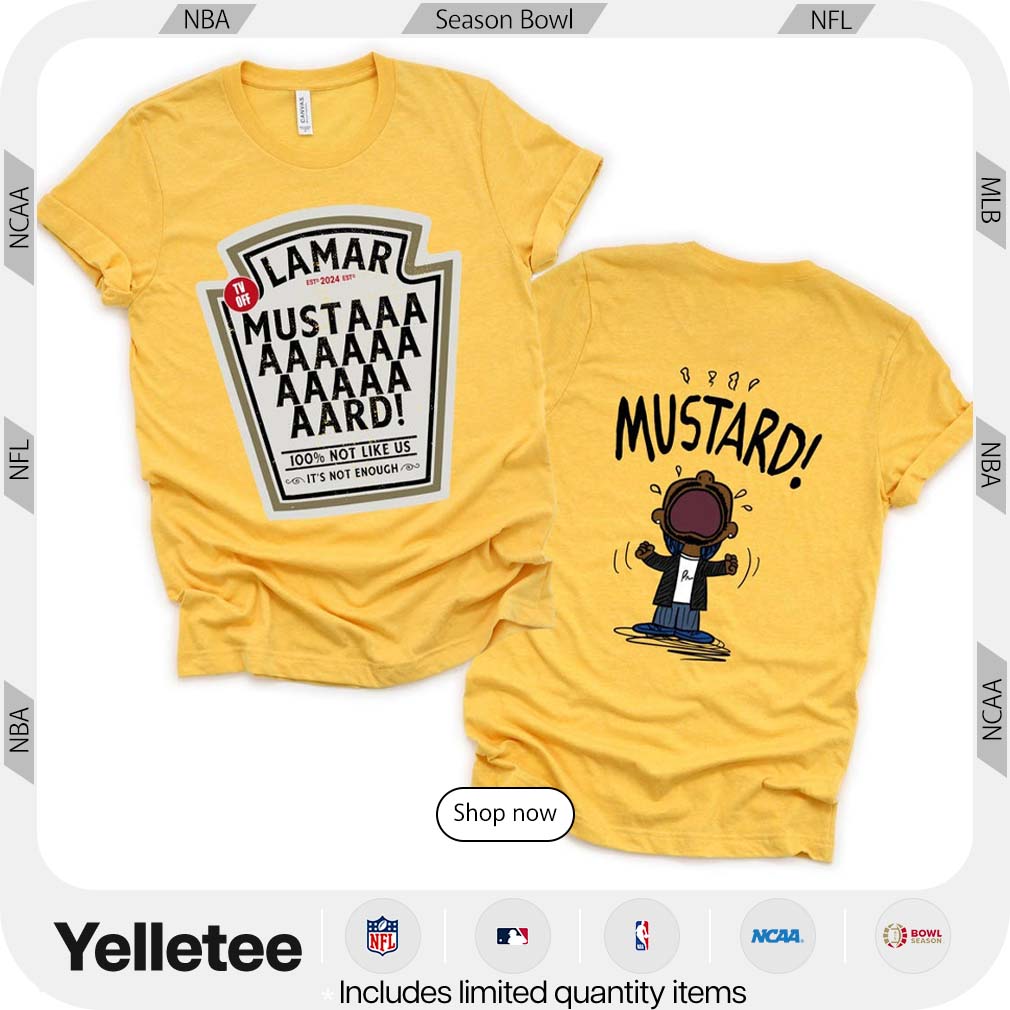 Mustard Kendrick Lamar Peanuts comic style shirt