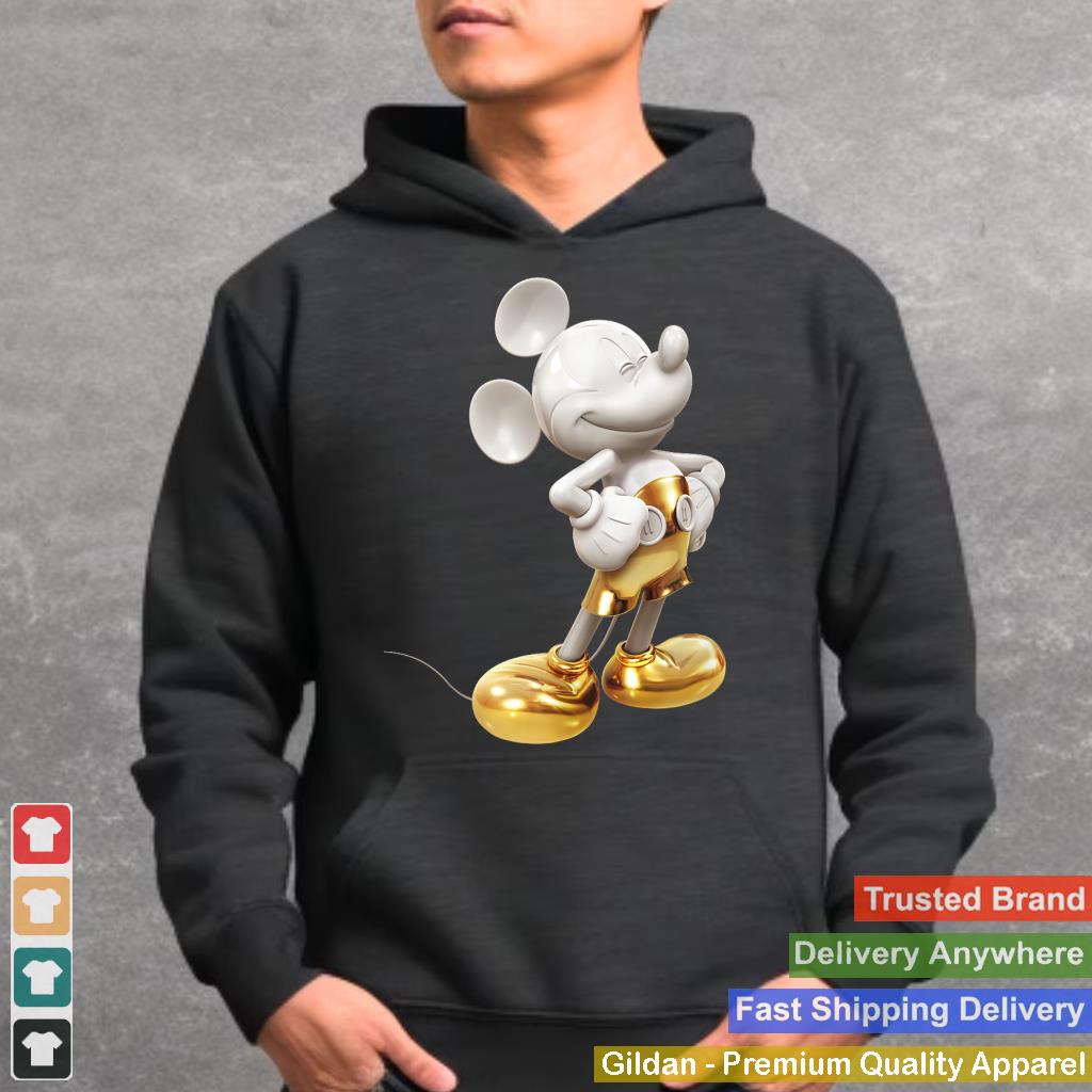 Disney Gold Mickey Mouse Pose,Short Sleeve