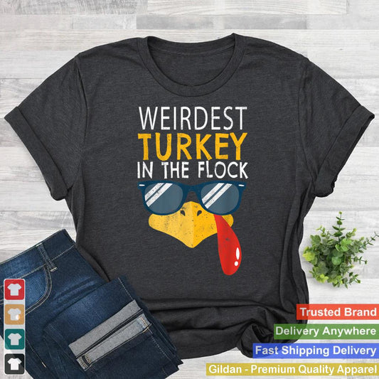 Autumn Fall Season Weirdest Turkey Head Happy Thanksgiving T Shirt