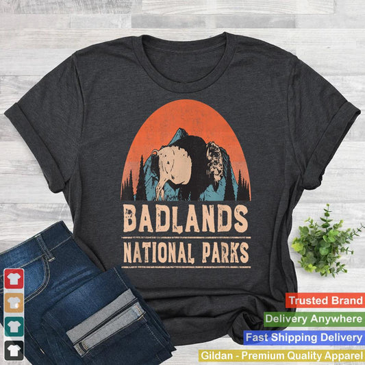 Vintage Badlands National Park T shirt Buffalo Bison Shirt