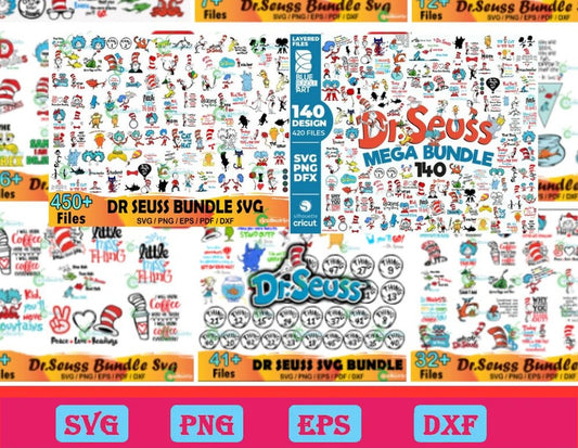 1100 Dr Seuss SVG Bundle