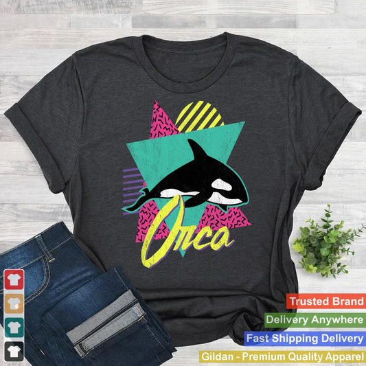 Vintage Retro 80s Or 90s Orca Killer Whale Sweatshirt