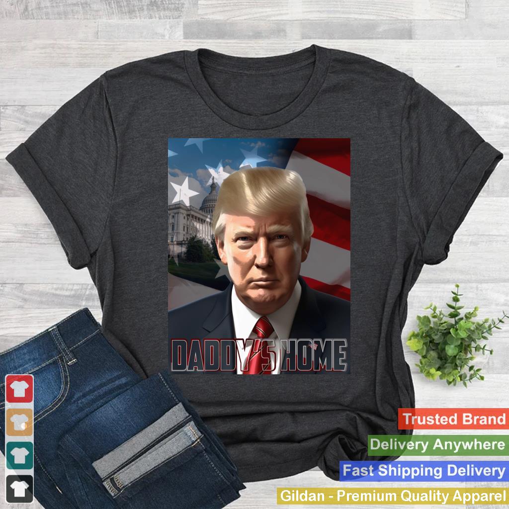 Trump Daddys Home White House USA American Flag