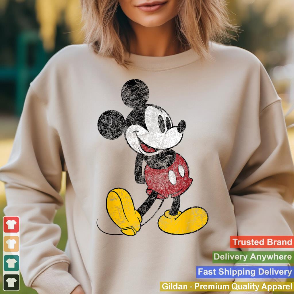 Disney Mickey Mouse Classic Standing Pose Distressed