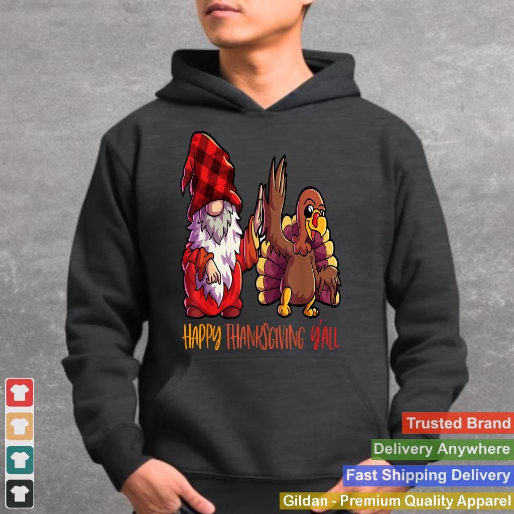 Gnome Thanksgiving Shirt Women Buffalo Plaid Kids Turkey