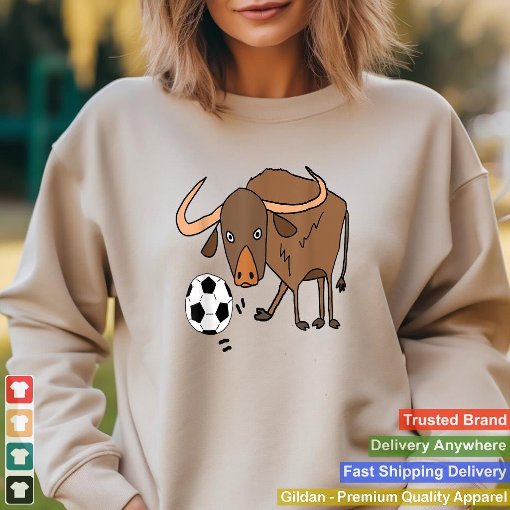 Smilealottees Funny Water Buffalo Playing Soccer