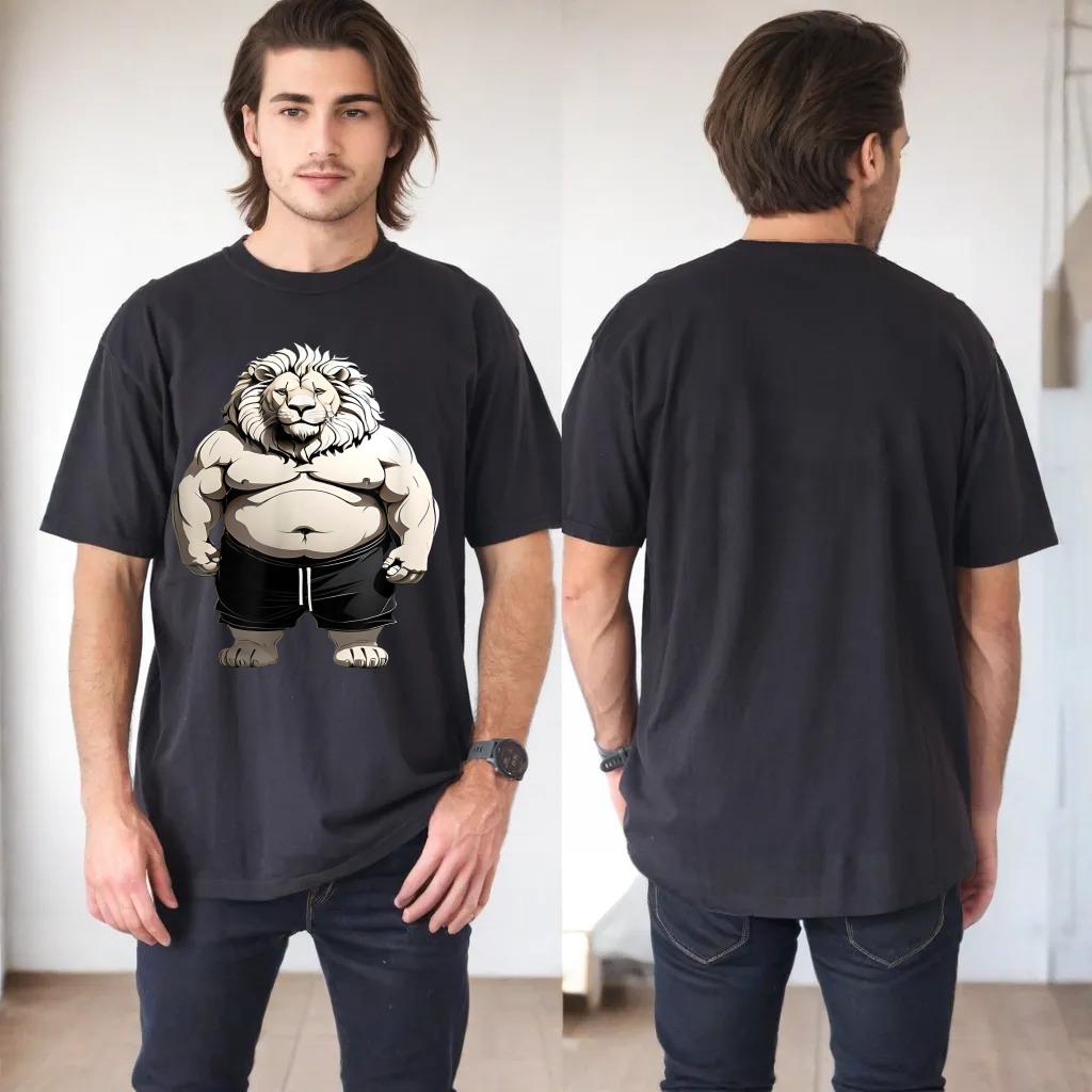 Funny Fat Lion Art Design Fat Lion Lover