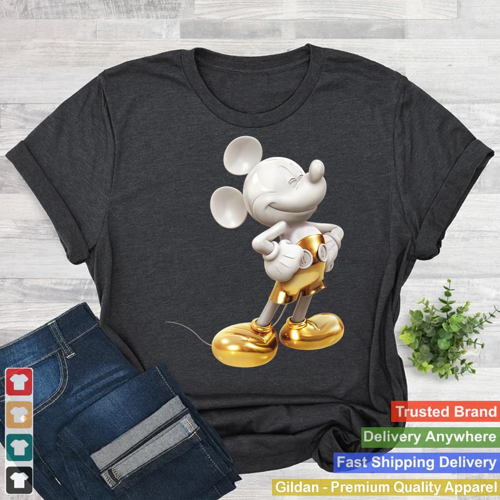 Disney Gold Mickey Mouse Pose,Short Sleeve