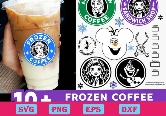 10+ Frozen Coffee Logos Svg