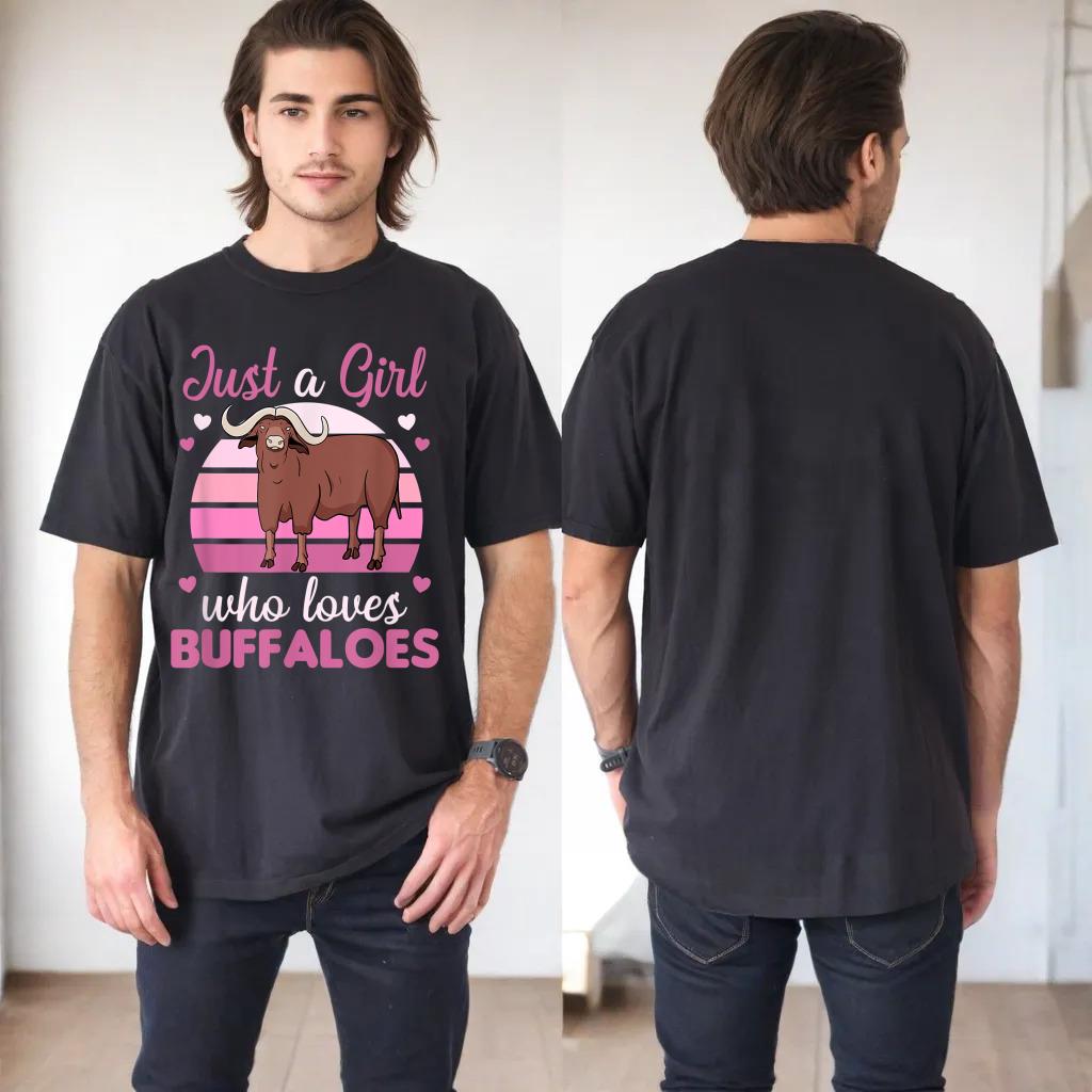 Just A Girl Who Loves Buffaloes - Cute Buffalo