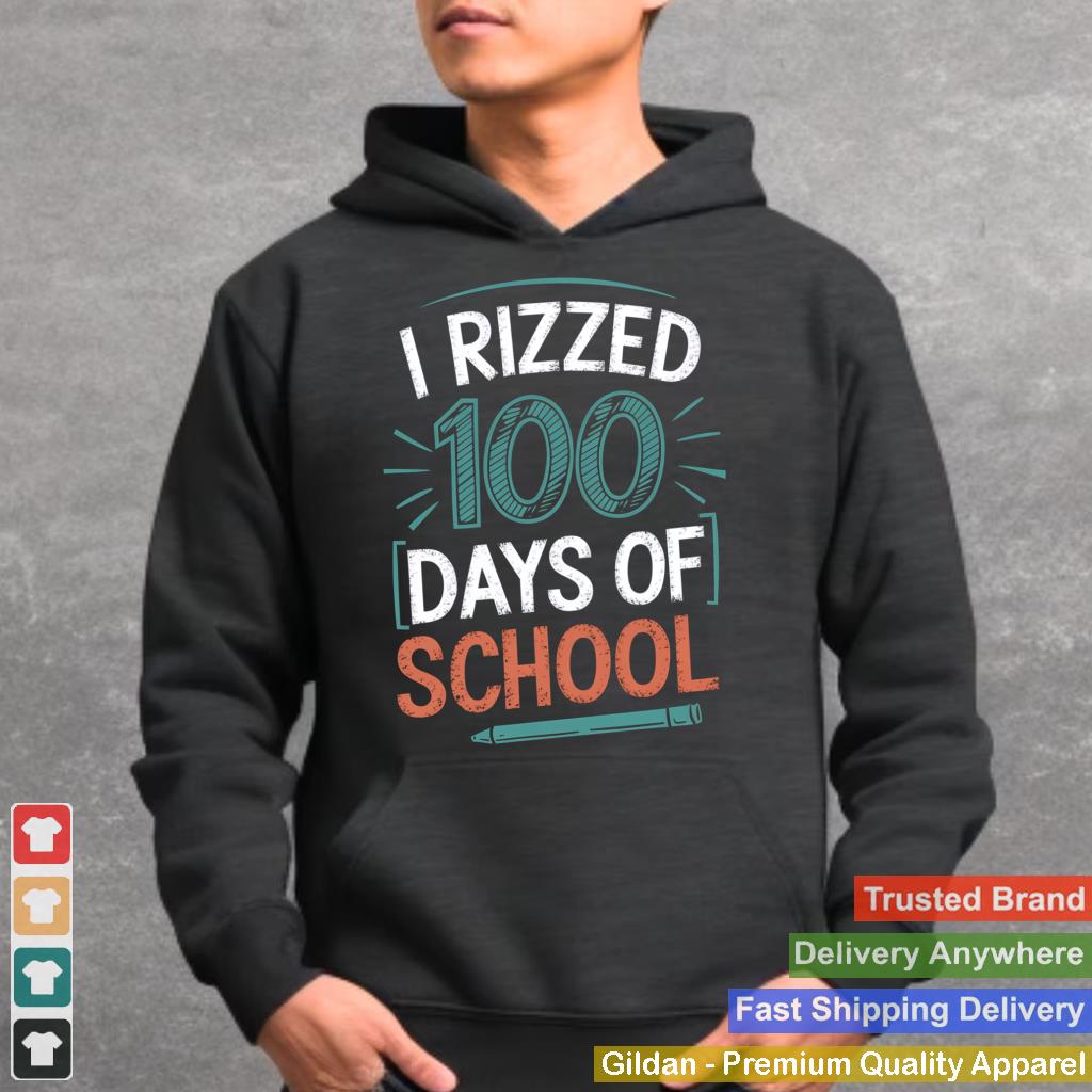 I Rizzed 100 Days of School Funny Student Teacher 100th Day