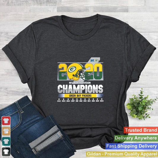 2020 Nfc North Division Champions Green Bay Packers 2002 2003 2004 2007 shirt