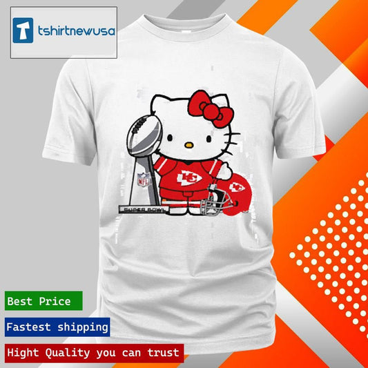 Premium Hello Kitty Kansas City Chiefs Super Bowl Football 2025 T shirt