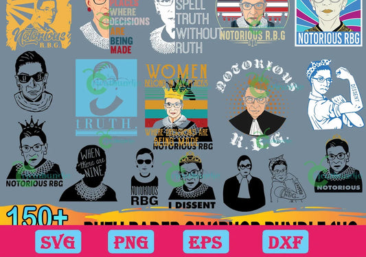 150+ Ruth Bader Ginsburg Svg Bundle