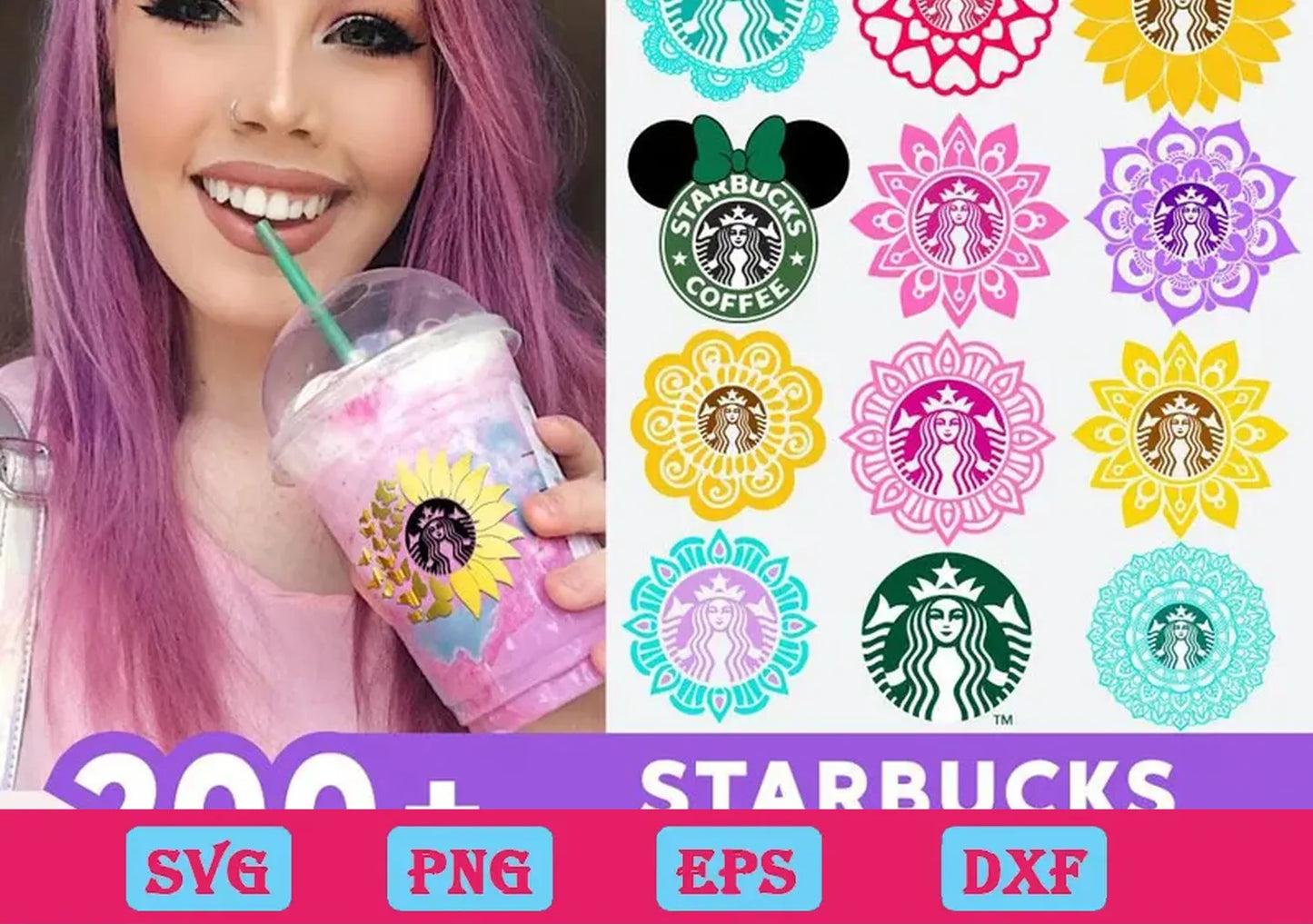 200+Bundle Starbucks SVG