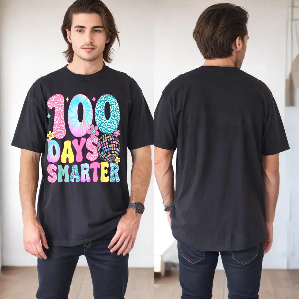 100 Days Smarter Happy 100th Day Of School Kids Boys Girls