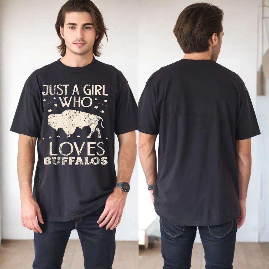 Just A Girl Who Loves Buffalos Animal Bison Buffalo Lover_3