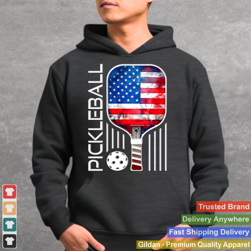 USA Flag Pickleball Lovers Graphics Pickle Ball Women Men