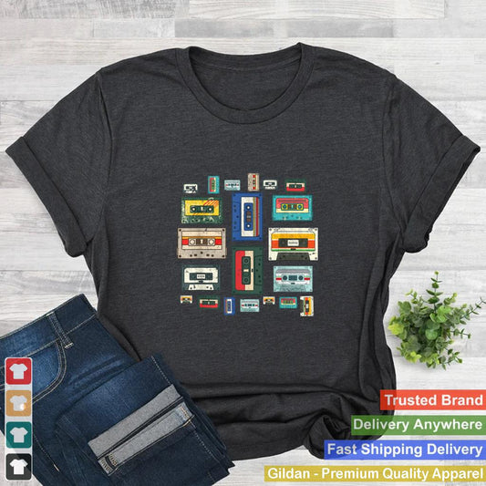 1980s Eighties Generation 80s Music Lover Retro Cassette T Shirt 2