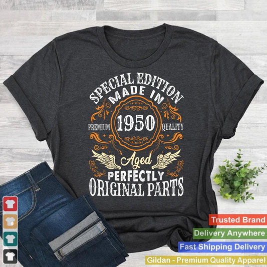 Vintage 1950 75th Birthday 75 Years Old For Men