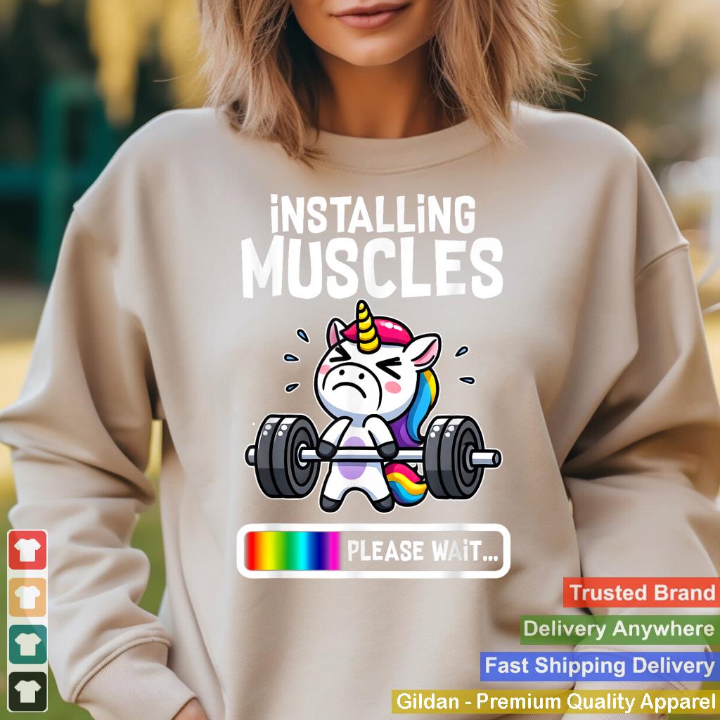 Funny Cute Unicorn Workout Gym Fitness Weightlifting Gift