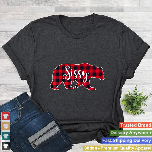 Sissy Sister Bear Buffalo Check Plaid Pattern Fun Gift