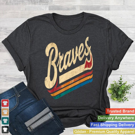 Vintage Braves Name Retro Classic