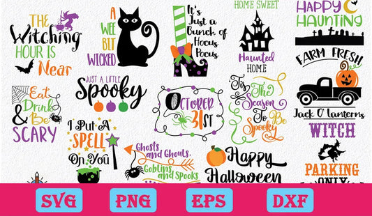 25 Halloween SVG Bundle, Witch Svg