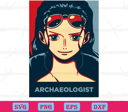 One Piece Nico Robin Archaeologist, Layered Svg Files