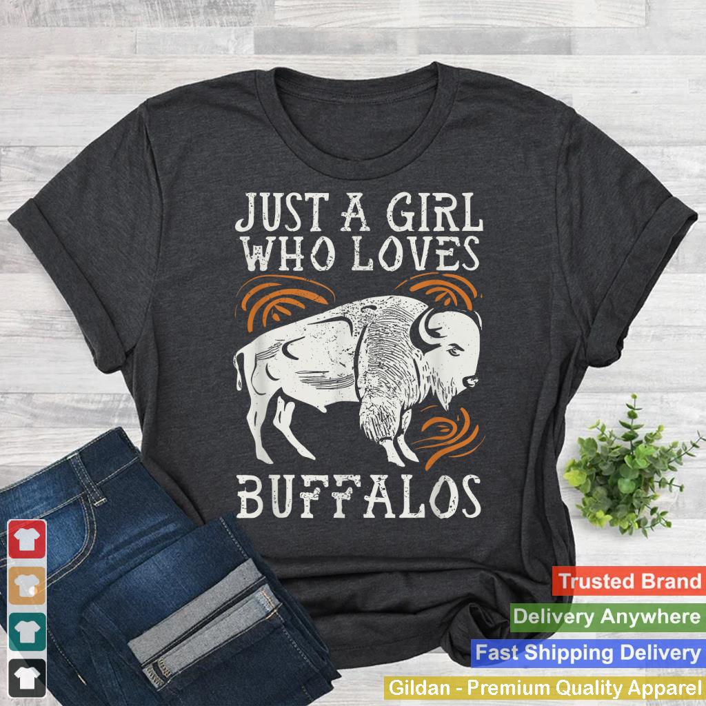 Just A Girl Who Loves Buffalos Animal Bison Buffalo Lover_4