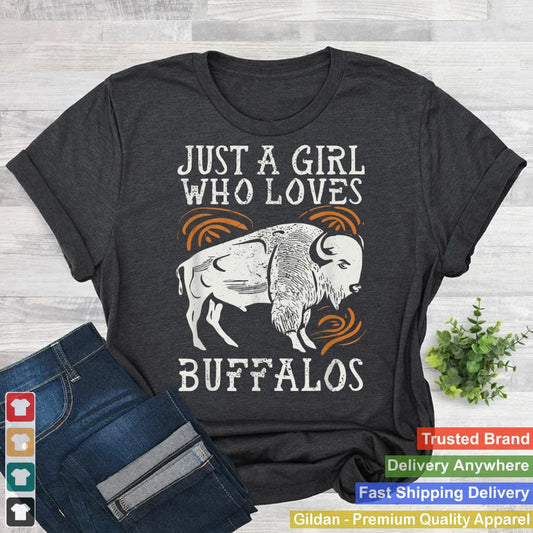 Just A Girl Who Loves Buffalos Animal Bison Buffalo Lover_4