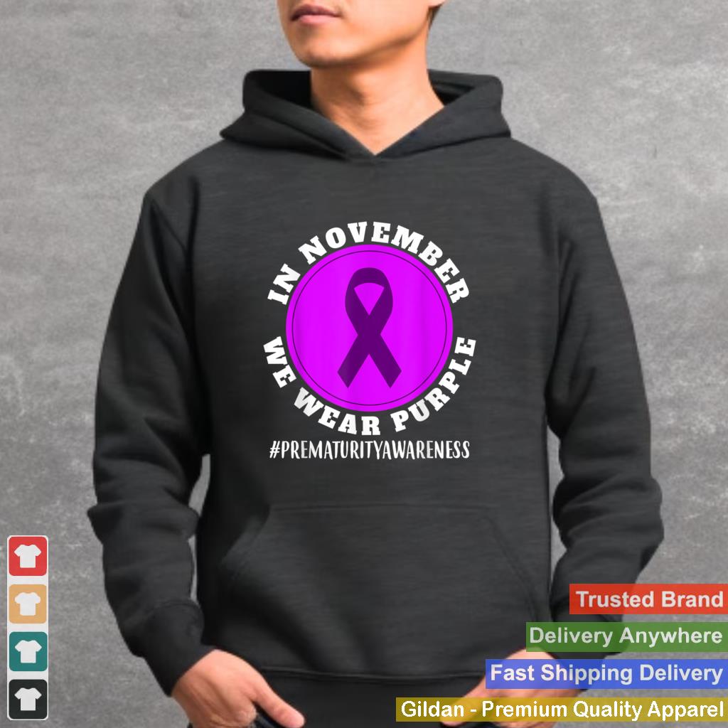 In november we wear purple Pancreatic Cancer Awareness T Shirt 2