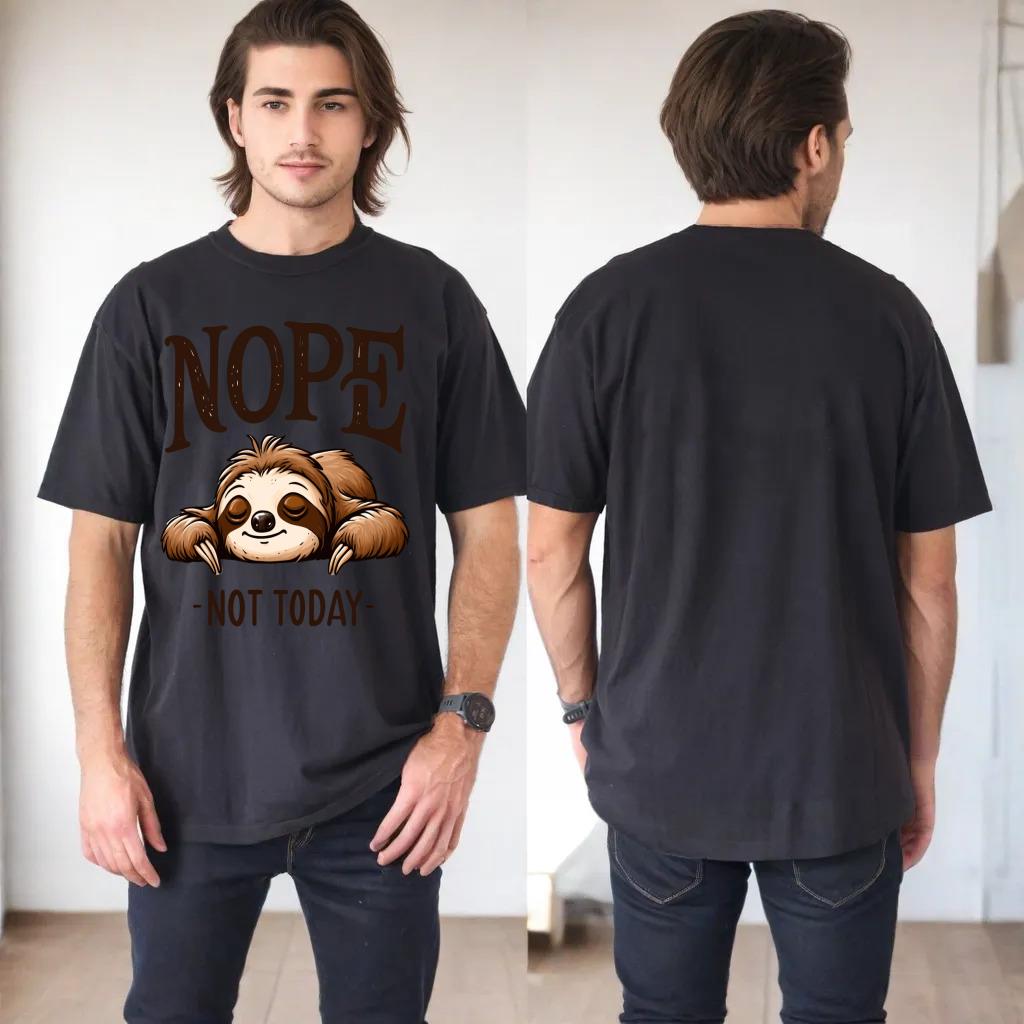 Sloth Nope Not Today Lazy Sleeping Animal Funny