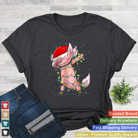 Axolotl Dabbing As Christmas T Shirt