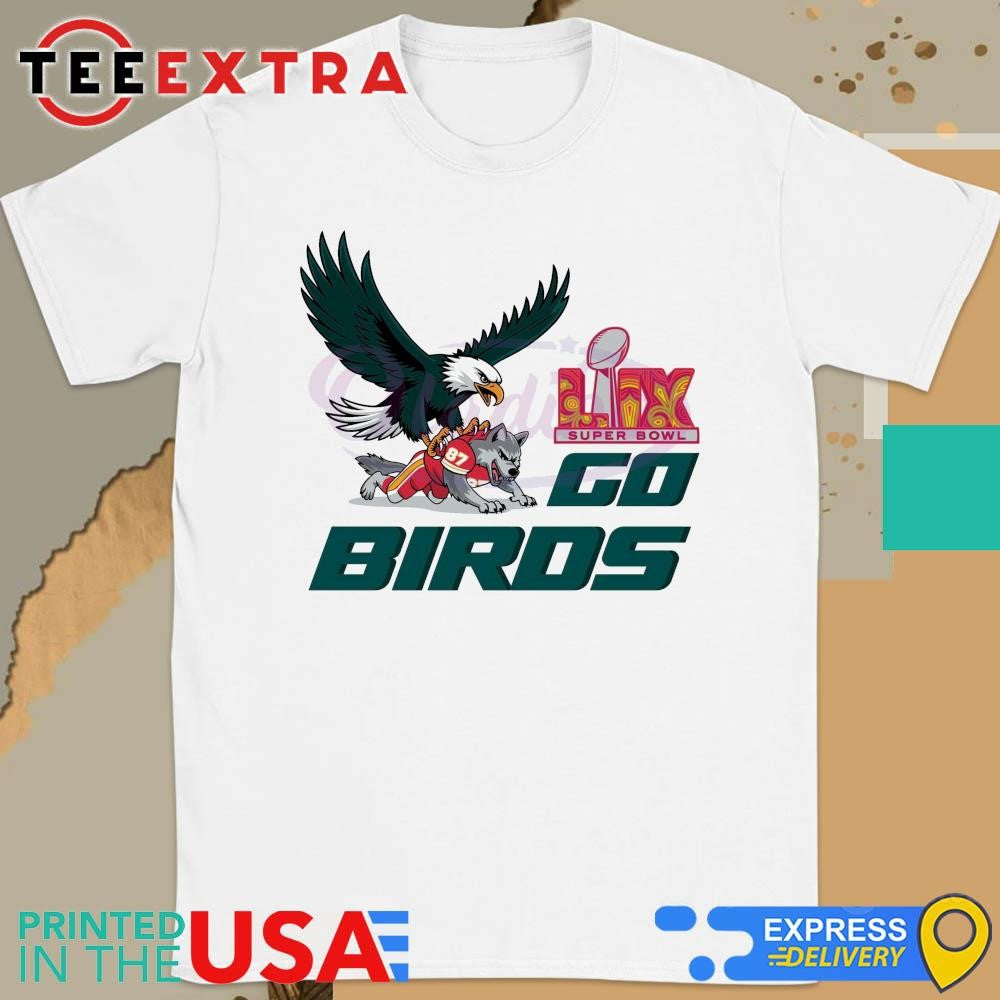 Official Football Mascot Retro Bird Gang Eagle Super Bowl 2024 Shirt