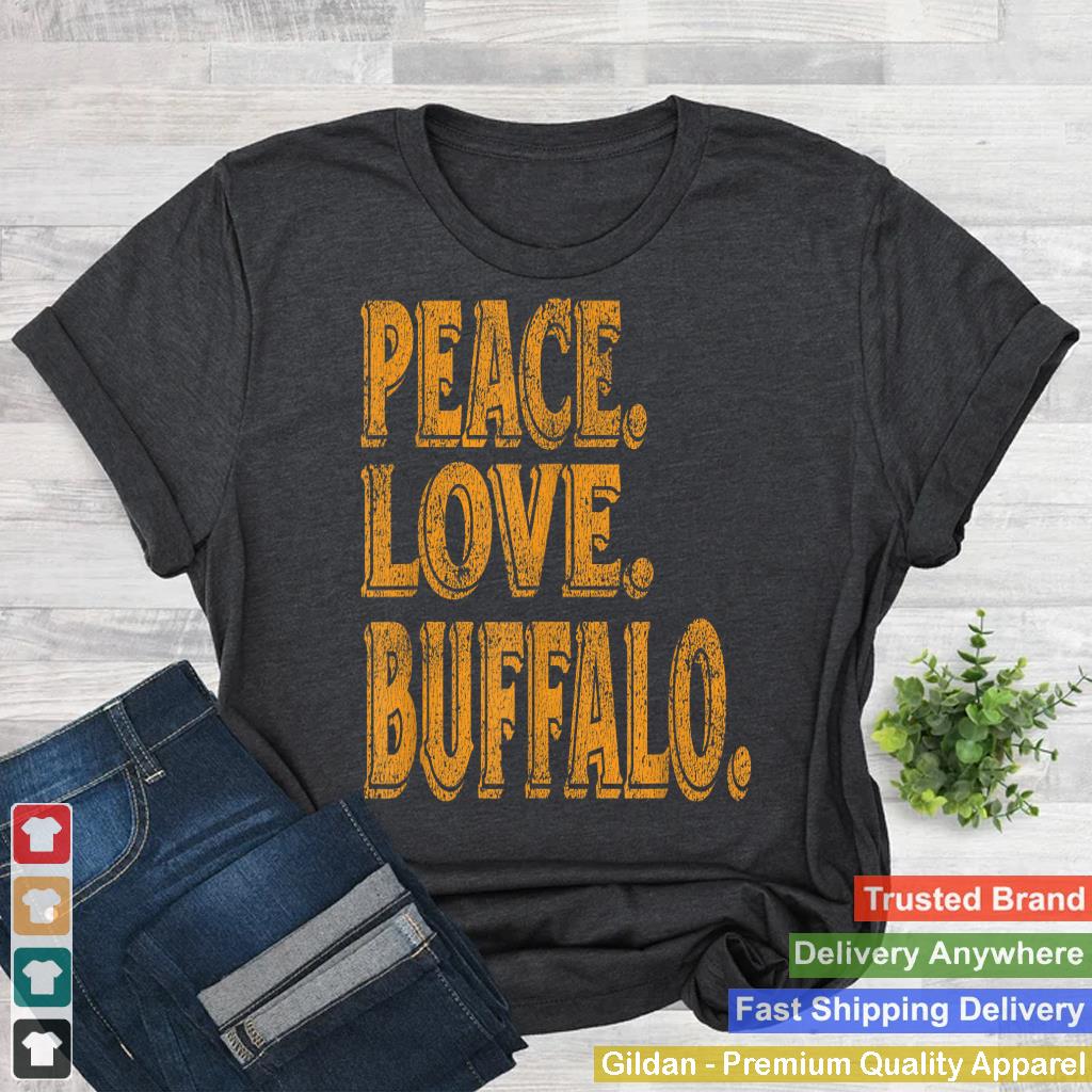 Awesome Retro Peace Love Buffalo New York